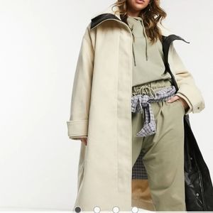 Asos long cream jacket
